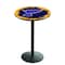 Holland Bar Stool Co 36" Blk Wrinkle St Louis Blues Pub Table L214B3628STLBlu - alternate 1